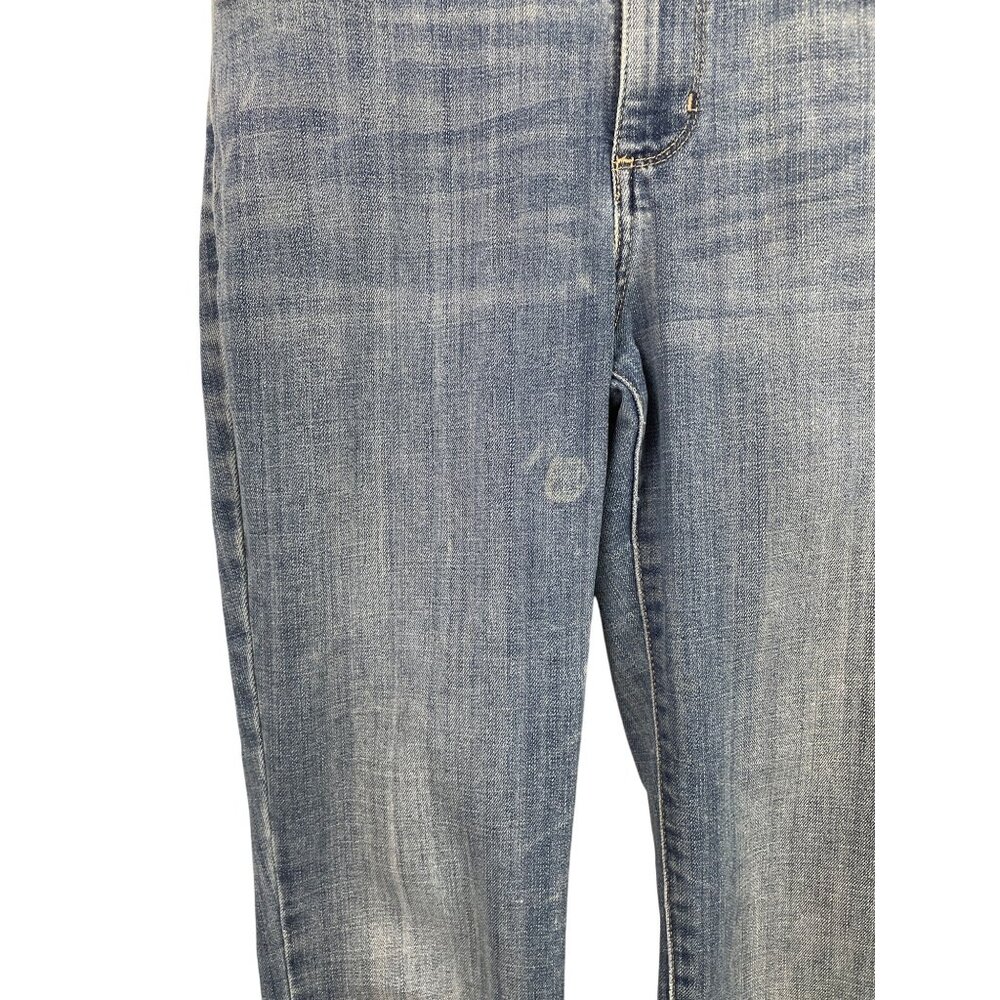 Lee Regular Fit Straight Leg Mid Rise Women's Size 6 Dark Blue Denim Jeans - Picture 4 of 9